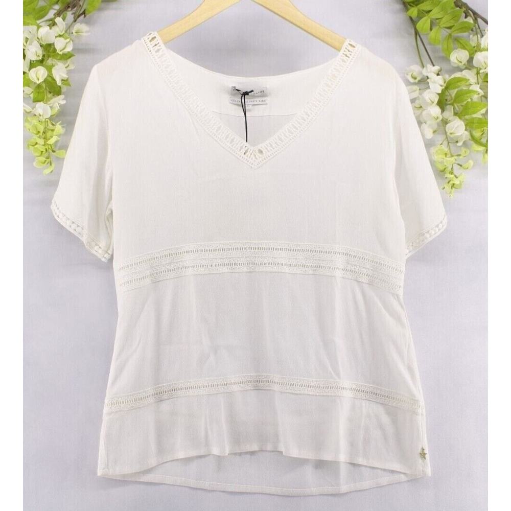 Fabienne Chapot Blouse Shirt Top Anna Recycled Material Sz XS Off White NEW